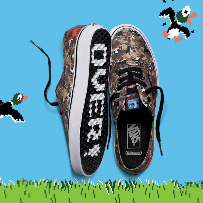 Vans и Nintendo выпускают общую коллекцию  в стиле 8-битных игр