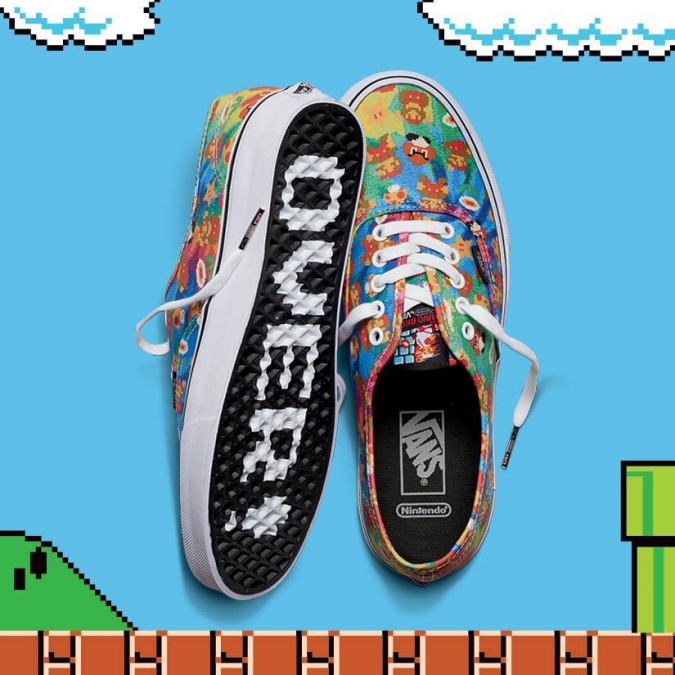 Vans и Nintendo выпускают общую коллекцию  в стиле 8-битных игр