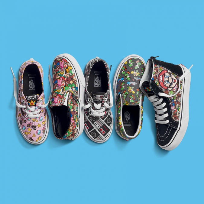 Vans и Nintendo выпускают общую коллекцию  в стиле 8-битных игр