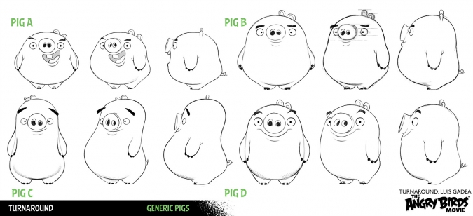 Angry Birds в кино: Концепт арты от Люиса Гадеа
