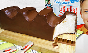Как приготовить торт "Огромный Киндер Шоколад": Рецепт и мастер-класс