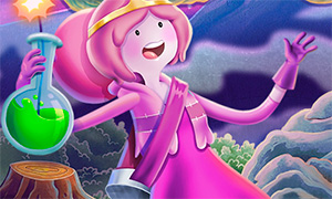 Игра Время Приключений: Принцесса Жвачка собирает грибы