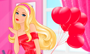 Игра для девочек: Барби - леди в красном