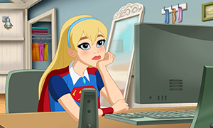 Мультфильм DC Super Hero Girls: Как Супергёрл попала в школу