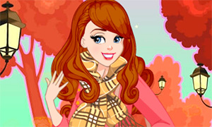 Игра для девочек: Осенняя одевалка