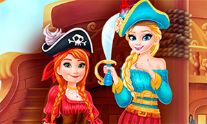 Игра Холодное Сердце: Эльза и Анна пираты