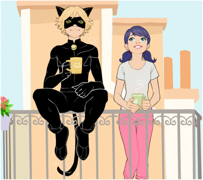 Леди Баг и Супер-Кот: Сцена на балконе из 2-го сезона