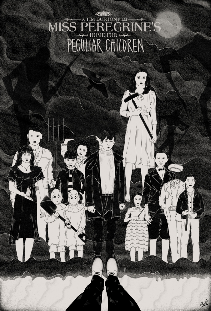 Дом странных детей Мисс Перегрин: Иллюстрированные постеры