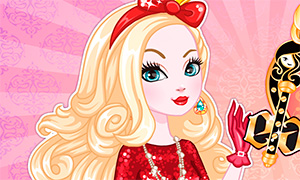 Игра для девочек: Праздничная одевалка Эппл Вайт