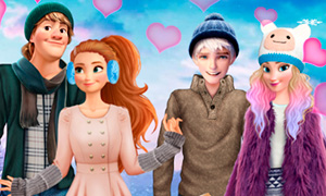Игра для девочек: Холодное Сердце и зимние пары