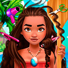 Игра: Реалистичная парикмахерская для Моаны