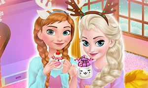 Игра Холодное Сердце: Уютная зима для Анны и Эльзы