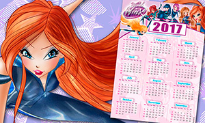 Календарь на 2017 год: World of Winx и Королевская Академия