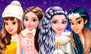 Игра для девочек: Дисней Принцессы идут на каток