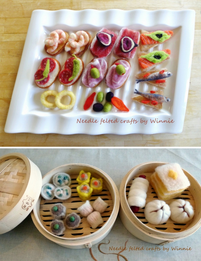 Еда или валяные игрушки?