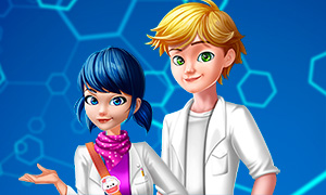 Игра Леди Баг и Супер-Кот: Маринетт и Эдриан на уроке химии
