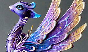 Волшебные скульптуры драконов и птиц