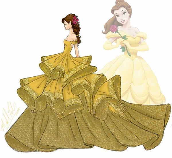 Дизайнерское платье принцессы Белль