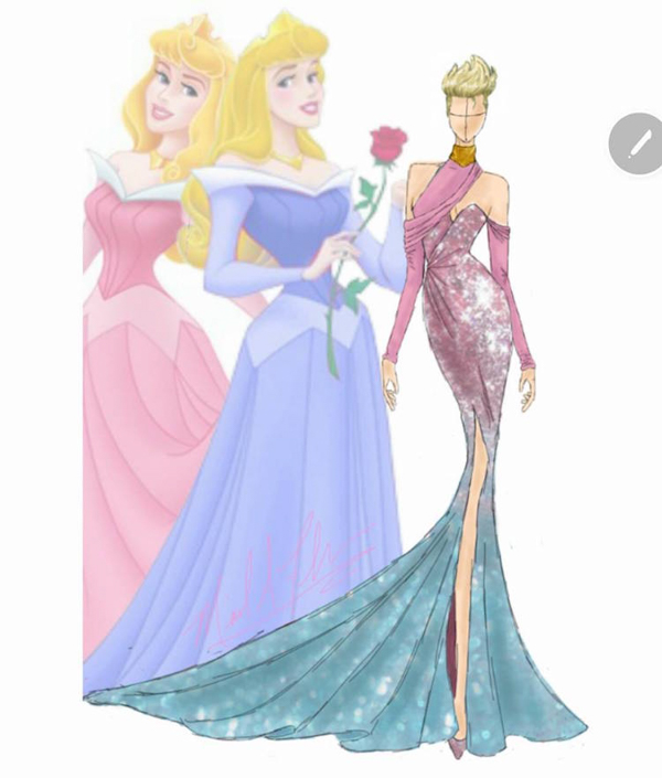 Дизайнерское платье Спящей Красавицы - принцессы Авроры