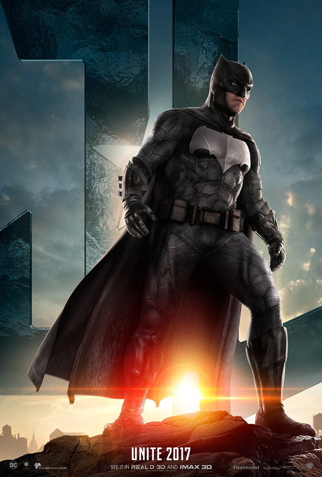 Лига Справедливости постер с Бэтменом