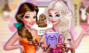 Игра для девочек: Одевалка для посиделок за чашечкой кофе