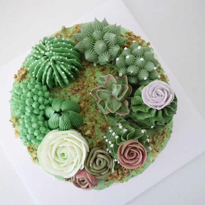 "Цветущие" тортики