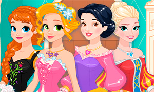 Игра: Платье мечты для Эльзы, Рапунцель, Белоснежки и Анны