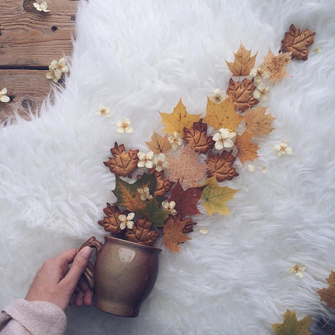 Чайные композиции с высушенными цветами и листьями