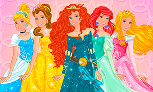 Игра для девочек: Барби и стиль Дисней Принцесс