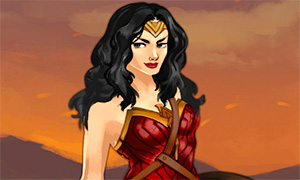 Игра: Одевалка Чудо-Женщиной - принцессы амазонок Дианы
