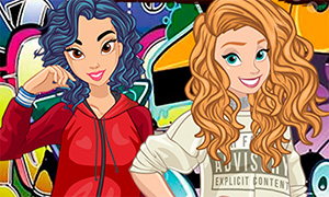 Игра для девочек: Дисней Принцессы хип хоп и гламур