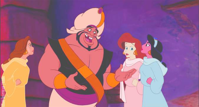 Три принцессы в мультфильме Алладин