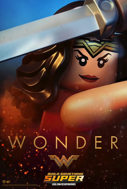 Чудо Женщина: Плакаты из фильма и с фигурками лего