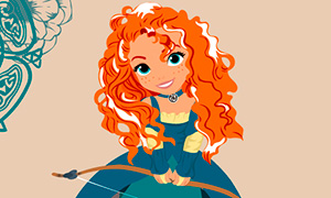 Маленькие Дисней Принцессы в красочных иллюстрациях
