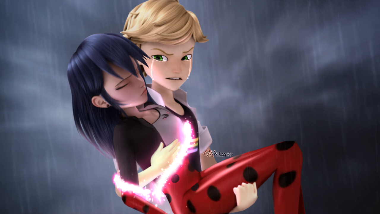 Леди баг и супер кот поцелуй маринетт и адриана