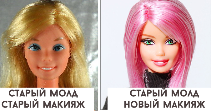 Барби молд Superstar со старым и современным макияжем Барби молд Superstar со старым и современным макияжем