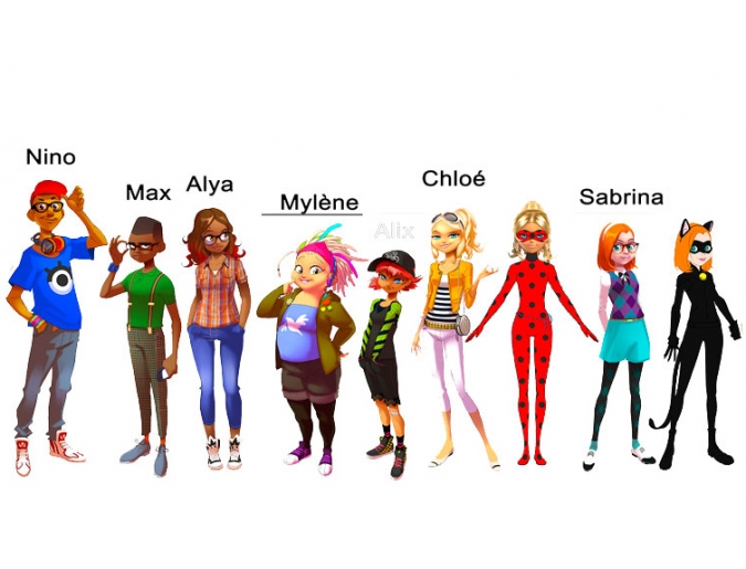 Леди Баг и Супер-Кот: Все персонажи на одной картинке - концепт арт