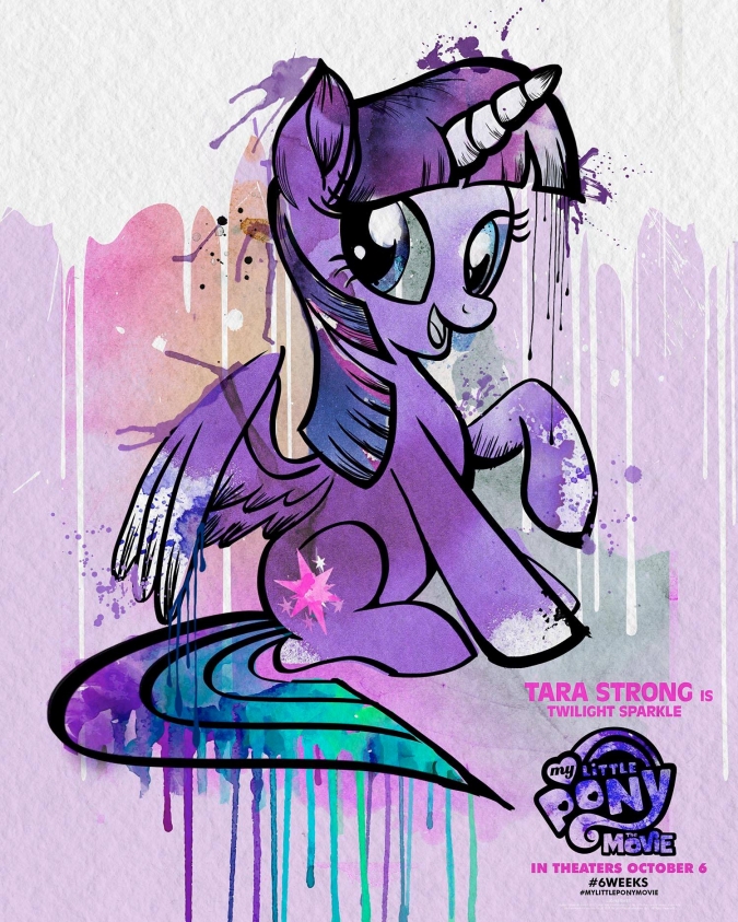 Мой маленький пони в кино, постер с краской - Принцесса Искорка