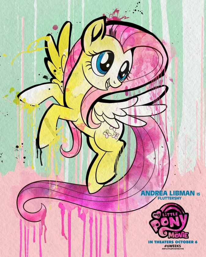 Мой маленький пони в кино, постер с краской - Флаттершай