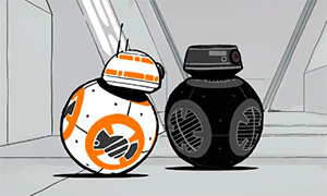 Короткий мультфильм: BB-8 и злой дроид BB-9E