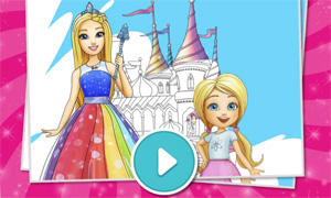 Игра: Онлайн раскраски с Барби