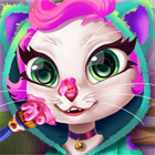 Игра: Реалистичный макияж для кошки Анжелы