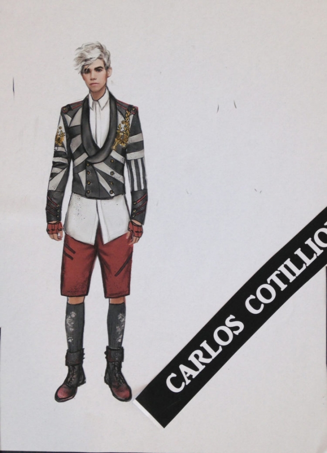 Дизайн наряда Карлоса для котильона - Наследники 2 - эскиз