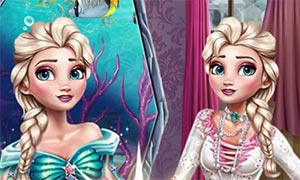 Игра Холодное Сердце: Эльза русалка и принцесса