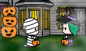 Игра: Укрась дом к Хэллоуину