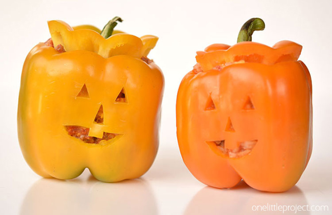 Рецепты на Хэллоуин перцы в виде тыквы