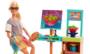 Новые игровые наборы для Барби: Лаборатория, фермерский ларек и художественная студия