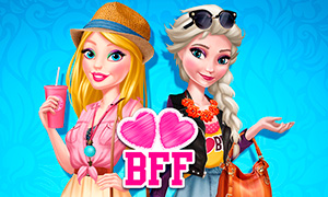 Игра: Барби и Эльза лучшие подруги