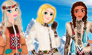 Игра для девочек: Эскимосские наряды для Дисней Принцесс