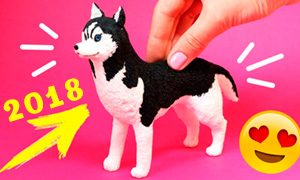 5 DIY: Как сделать символ года 2018 - собаку из полимерной глины